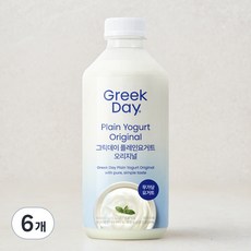 그릭데이 플레인요거트 오리지널, 900ml, 6개