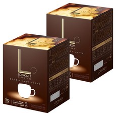 LOOKAS9 經典雙倍濃縮拿鐵咖啡沖泡包, 14.9g, 30條, 2盒
