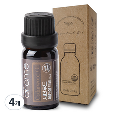 아로므 시더우드 에션셜 오일, 10ml, 4개