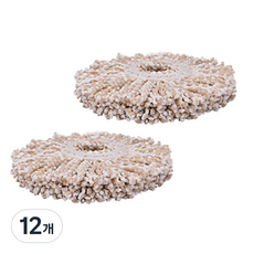 BOOJA58 全鋼製替換拖把布補充包, 12個