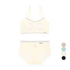 키르시 제로퓨즈 여성용 노라인 퓨징 브라 + 팬티 세트