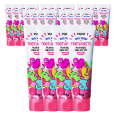 뷰카 주니어 마일드 고불소 비건 치약 복숭아향, 110g, 24개