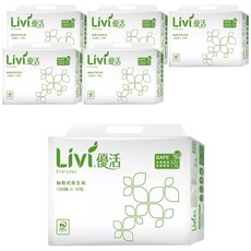 LIVI 優活 抽取式衛生紙, 12包, 6袋