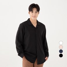 CARET 男士防皺開領長袖襯衫