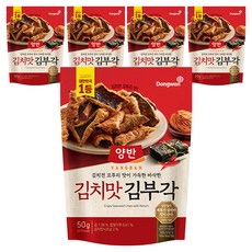 Dongwon 東遠 Yangban 兩班 泡菜風味海苔脆片, 5包, 50g