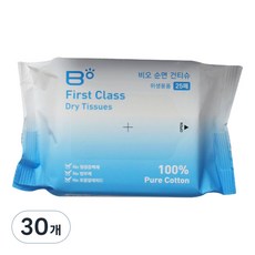 BO 순면 건티슈 리필형, 25매, 30개