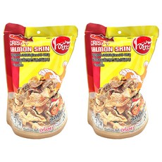 O-Yua 炸魚皮 酸辣風味, 香脆鮭魚皮, 高鈣, 20g, 2包