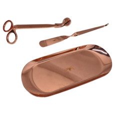 Rofancy 洛帆晞 香氛蠟燭工具組, 浪漫玫瑰金, 1件