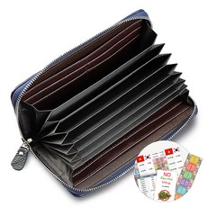 皮質多格層長夾+鈔票分類貼 2入+越南旅行提示卡