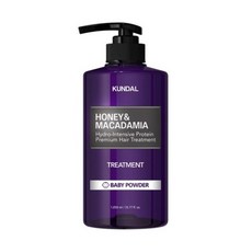 KUNDAL 昆黛爾 蜂蜜澳洲堅果保濕護髮乳 Baby Powder, 1058ml, 1瓶