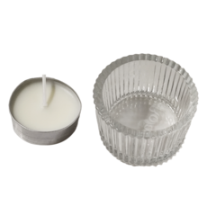 Rofancy 洛帆晞 茶燭8件小禮盒 手工香氛蠟燭 12g 含茶燭杯, 白麝香, White