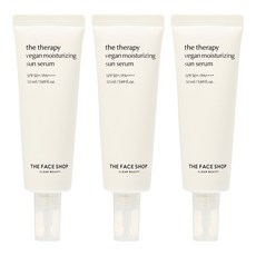 더페이스샵 더테라피 비건 수분 선세럼 SPF50+ PA++++, 50ml, 3개