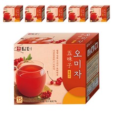 담터 오미자 플러스 과실차, 18g, 15개입, 6개