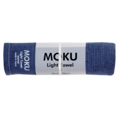 kontex MOKU 超速乾輕薄吸水長毛巾 100%純棉 33x100cm - 日本製造, 深海藍, 1條