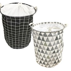 北歐幾何風格洗衣籃 L號 2入, 1套