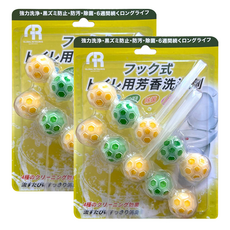 GLOBAL RETAILINGS 懸掛式馬桶清潔球 潔廁清香 四種功效配方, 100g, 2組