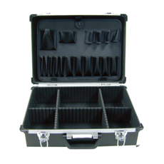 Octopus 章魚牌 鋁合金儀器工具箱 可肩揹 No.470 大黑, 455 x 330 x 152mm, 1個