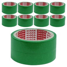 HAESUNG 彩色紙膠帶 紙膠帶 綠色 24mm(寬) x 15M 2入_3包組, 9個