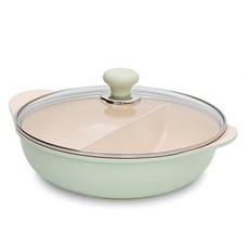 Dream Chef IH電磁爐適用Oslo Herb雙耳分格鍋, 混色, 28cm, 1個