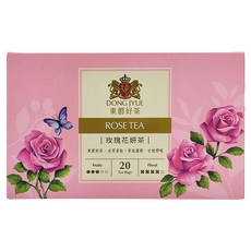 DONG JYUE 東爵好茶 玫瑰花妍茶 1.8g 無咖啡因, 20包, 1盒