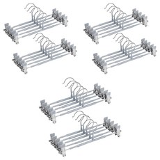 마켓플랜 논슬립 코팅 집게 바지걸이, 그레이, 30개