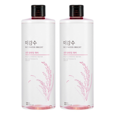 THE FACE SHOP 菲詩小舖 米感水亮溫和卸妝水, 500ml, 2瓶