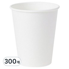 쿡앤가드 무인쇄 테이크아웃 종이컵 300ml, 3개, 100개입
