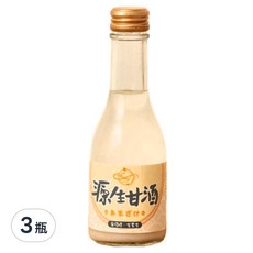 源生美學 源生甘露 源生甘酒, 日本傳統米麴甘酒, 無酒精、全素食, 175ml, 3瓶