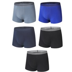 MONTLLE男款標準棉質平口內褲 5件組