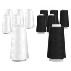 프리미엄 OWL 코아사 실 화이트 2p + 블랙 2p, 혼합색상, 3세트