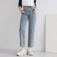 앤드스타일 여성용 숏/기본/롱 기장 인생스판 No 3 보이핏 크롭 데님 팬츠 264389