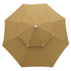 Outing 特大號雙層直立陽傘, 橡木色