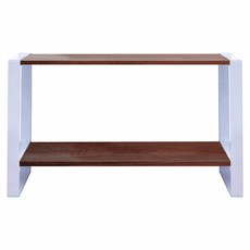 dayneeds 日需百備 無印風鐵木架 ER592934WHCY 4.8kg, 白框 + 櫻桃木, 2層