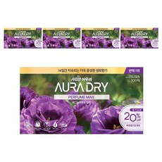 아우라 드라이 퍼퓸맥스 섬유유연제 매그놀리아 & 릴리 본품, 100개입, 5개