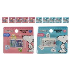 花生漫畫 史努比 可撕式紙膠帶 90 x 90 mm 2款, 混合顏色, 12個