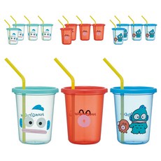 스케이터 3칼라 빨대컵 3종 세트, 한교동, 5세트, 320ml