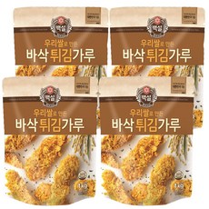 CJ BEKSUL 白雪 酥炸粉 韓國酥脆煎餅粉, 1kg, 4包