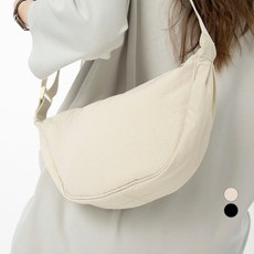 BASE ALPHA ESSENTIAL 日常輕量半月形迷你斜背包, 米色