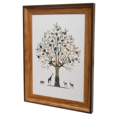 TRENY 歐款A4獎狀證書相框 木材PS塑膠材質 可掛於牆面上, 26 x 34.5 x 2.2cm, 26 x 34.5 x 2.2cm, 雙色胡桃, 1個