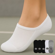 코지라벨 남성용 이중쿠션 스포츠 페이크삭스 5켤레 세트, 블랙, 블랙, 블랙, 그레이, 화이트, 1세트