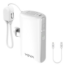 보바 그립 미니 도킹형 고속충전 보조배터리 10000mAh, VA-116, 화이트 VA-116, 화이트