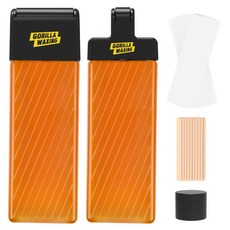 GORILLA WAXING 滾珠式糖蠟除毛 110g 2入 + 刮棒 10入 + L號滾輪頭 + S號滾輪頭 + 單觸式瓶蓋 + 除毛紙 20張 手臂/腿部專用套組, 1個