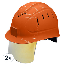 동명 일반창 골드미러보안경 경량통풍모, 오렌지, 2개