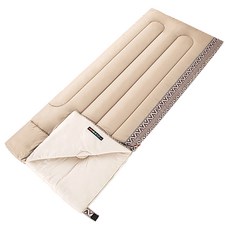 Naturehike 挪客 L150質感圖騰透氣可拼接機洗信封睡袋, 卡其色, 1個