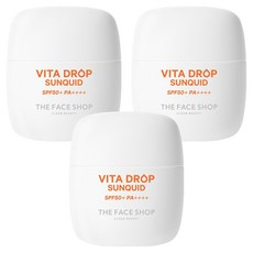더페이스샵 비타 드롭 선퀴드 SPF50+ PA++++, 50ml, 3개