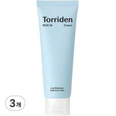 토리든 다이브인 저분자 히알루론산 크림, 80ml, 3개