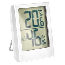 reflects 電子式濕度溫度計, 白色, 數位顯示, 具備鬧鐘功能, 居家環境監測, 1個