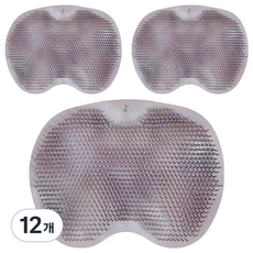 KOVIRA 샤워 발 브러쉬 29.5 x 21 cm, 회색, 12개, 1개입