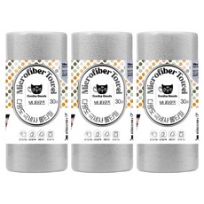 보니타굿즈 다용도 극세사 롤 행주타올 회색 30 x 30 cm, 30개, 3개