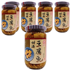 江記 甜酒豆腐乳 台灣製造, 380g, 6罐